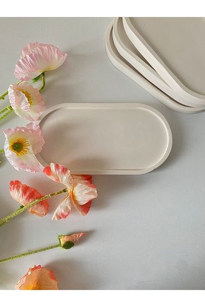 bliss store 4 Pcs Coffee Tray, Decorative Tray, Flat Plate, Presentation Plate
