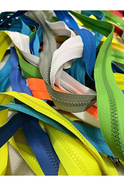 ELİTSEK Цип с елементи тип кост и зъб, разноцветен, 55 см, 75 см, смесени, 10...