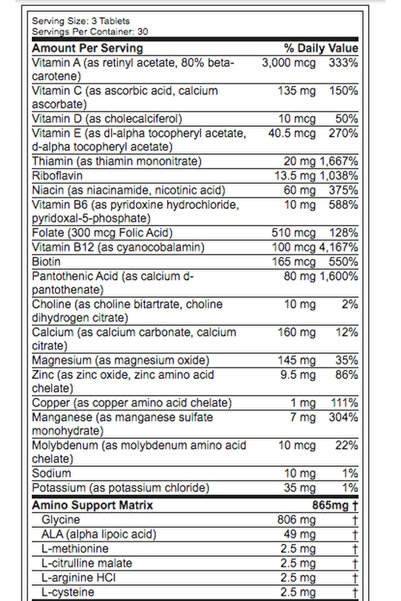 MUSCLETECH Platinum Multi-Vitamin , 90 Tablets. USA Version.4040