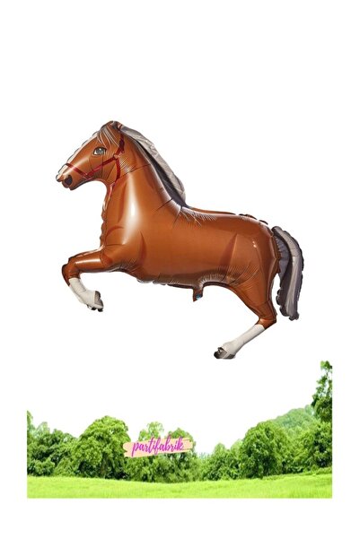MİSS BALONCUK KİDS Safari Çiftlik Tema Horse At Folyo Balon 100 Cm