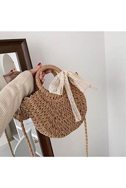 shop Kadın Hasır Trend Moda Omuz Çantası