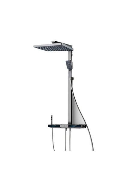 OEM Shower set, with Sliding Support, Fixed Shower and Mobile Shower Head, Digital Display for Temperature and Illumina