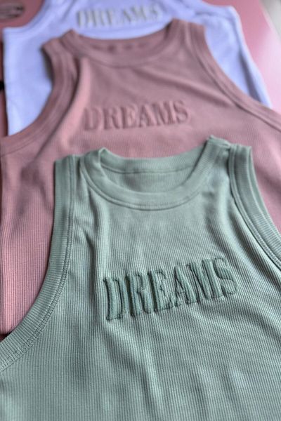 Elosia Dreams |   Modal Fabric, Green, Powder, Black and White Color 4-Piece Halter Neck Women's T-Shirt Undershirt 66E50