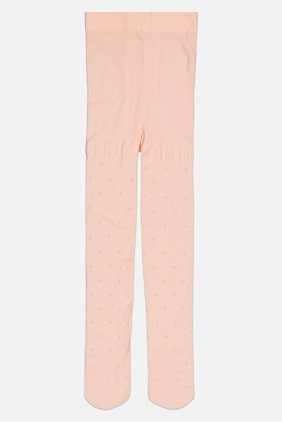 Fox جوارب طويلة سادة سهلة الارتداء للبنات الصغار، لون خوخي