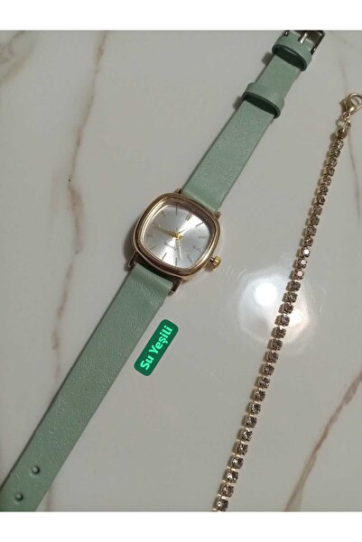 Brality ساعة يد نسائية كلاسيكية كلاسيكية بسيطة_ حزام من الجلد الطبيعي باللون ...