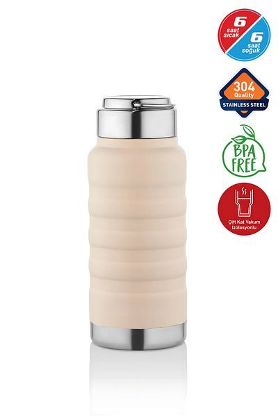 Yaren Style 400 ml Powder Stainless Steel Thermos – for Water, Soft Drinks, Tea |   Camping, School, Picnic, Serving & Catering