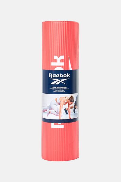 Reebok Women Brand Logo Fitness 10 mm Training Mat, Red