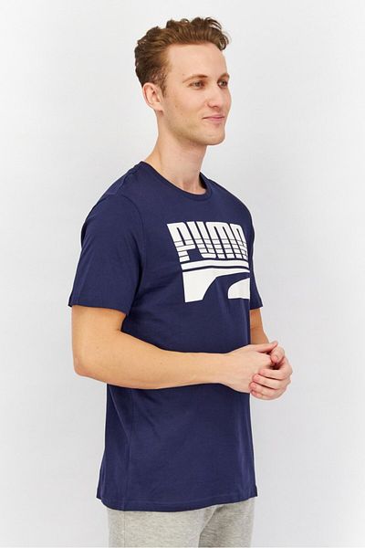 Puma Men Sportswear Fit Short Sleeve Training T-shirt, Peacoat