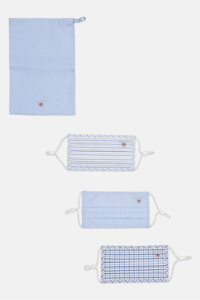 Gant Men 3 Pack Washable Face Mask, Multicolor