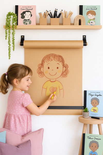 HDF PAZARLAMA Kraft Rulo Kağıt 10 Metre Duvara Monte Boyama Ve Çizim Kraft Kağıt