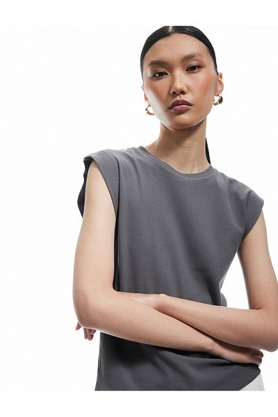 Koton New Season Cotton Crew Neck Sleeveless Basic T-Shirt