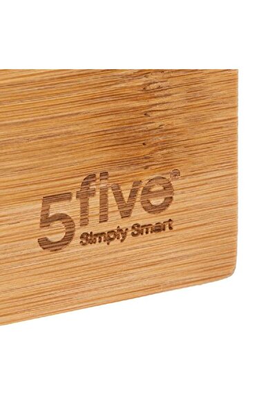 Generic Five Simply Smart Tidy 3-Bin Bamboo Modular SpSaving Storage Organizer Brown
