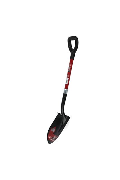ACE Double Ergonomic Handle Round Point Shovel for lawn and Garden Work Steel