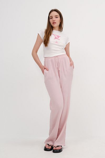 Addax Tie Waist Trousers Pn7043