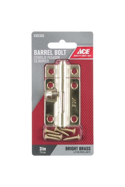 ACE Barrel Bolt Gold 3inch