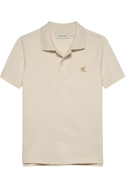 Calvin Klein Calvin Klein Boys Whitecap Gray Essential Regular Short Sleeve Polo T-Shirt