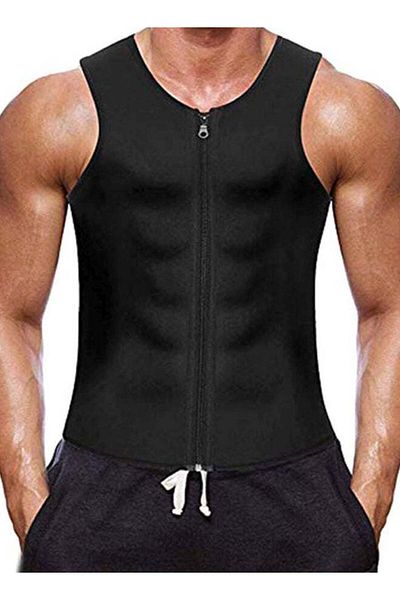 Generic Zipper Body Shaper Vest Black