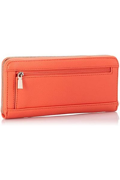Guess Women's Laurel Slg Large Zip Around Wallet, Coral