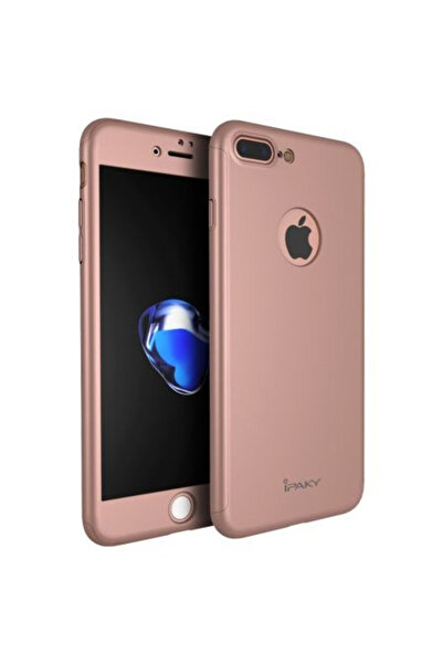 Gold Husă Apple iPhone 8 Plus, FullBody Elegance Luxury Rose-Gold, acoperire ...
