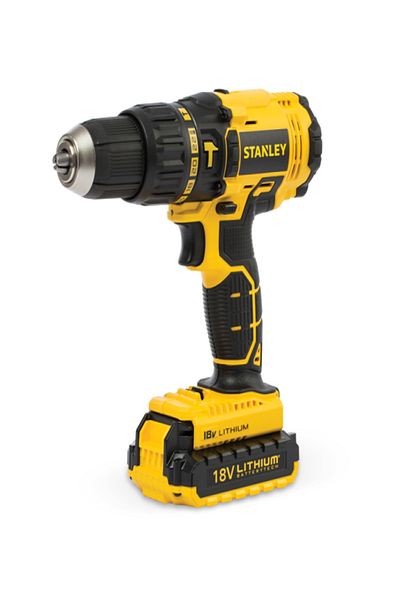 Stanley 18V 2-Lithium Ion Battery Cordless Hammer Drill