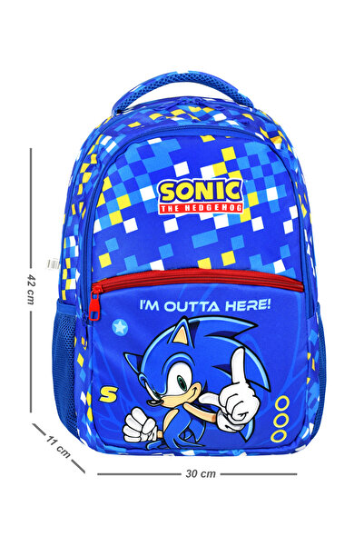 Bliss Sonic Lisanslı Ergonomik İlkokul Çantası ve Kalemlik Dayanıklı Malzeme, Su Geçirmez Tasarım