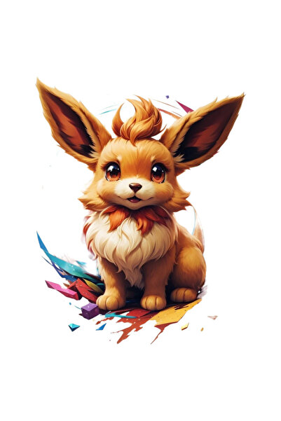 INOVATIX Set de 8 piese, autocolant Pokemon Eevee portret, INOVATIX®. 6 cm