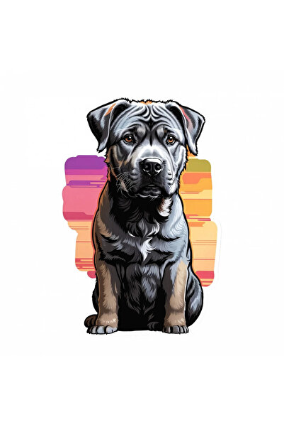 INOVATIX Set de 8 piese, autocolant Cane Corso, INOVATIX®. 6 cm