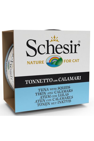 Schesir Schesir Cat Wet Food Tuna With Squids 85g Pack of 12