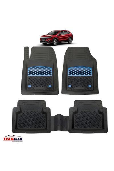 TEAMCAR Car Mats ® Type Tray Compatible Suzuki Sx4 S-cross Ii (2021–PRESENT) - Suv Blue