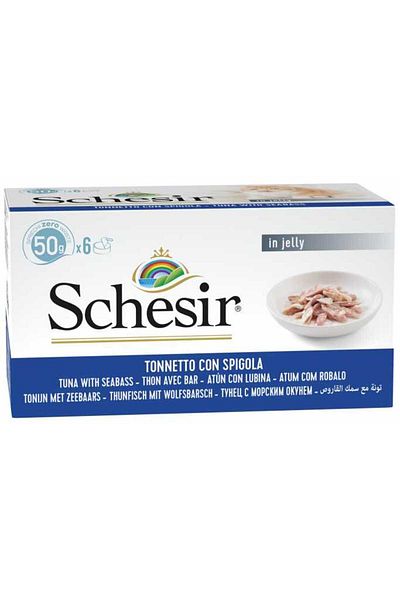 Schesir Schesir Cat Multipack Tuna with Seabass 6x50g can Pack of 2