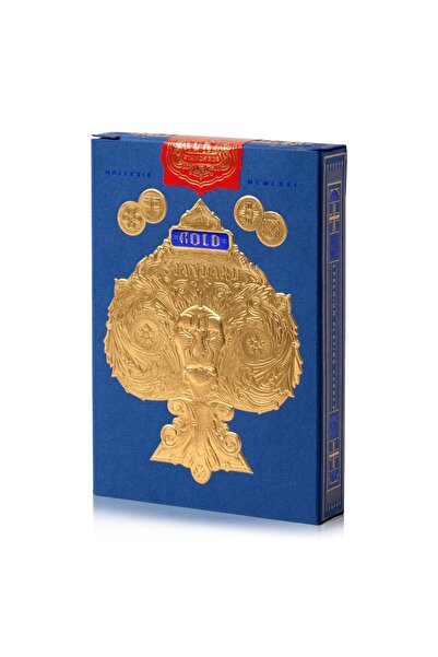 Bıyıklı Tobacco Art of Play Standards Gold - إصدار Sapphire من بطاقات اللعب
