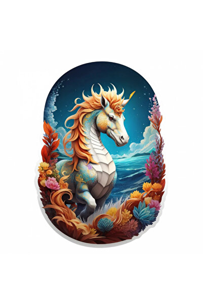 INOVATIX Σετ 8 τεμαχίων, Αυτοκόλλητο Μυθολογικό πλάσμα Ιππόκαμπος, INOVATIX®....