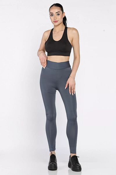 GÜLSELİ Leggings din Lycra cu talie înaltă afumată
