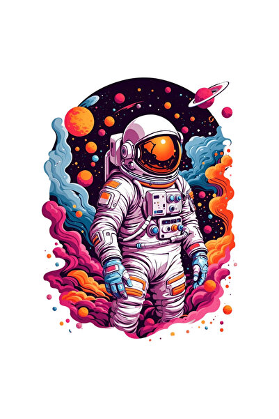 INOVATIX Σετ 8 τεμαχίων, Αυτοκόλλητο Κοσμοναύτη, INOVATIX®. 6 εκ.