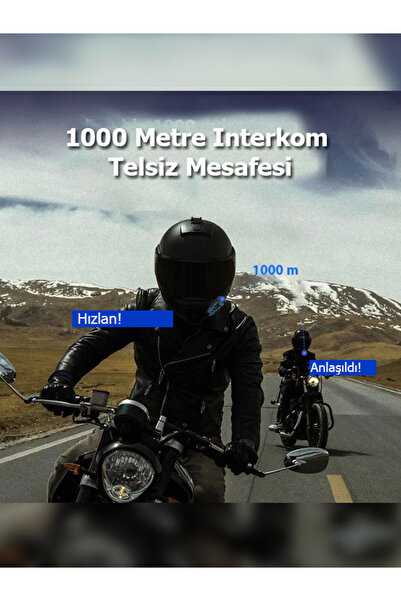 leeways 2 Kişi Eşleşmeli K21S Motosiklet Soft Kask interkom 1000m