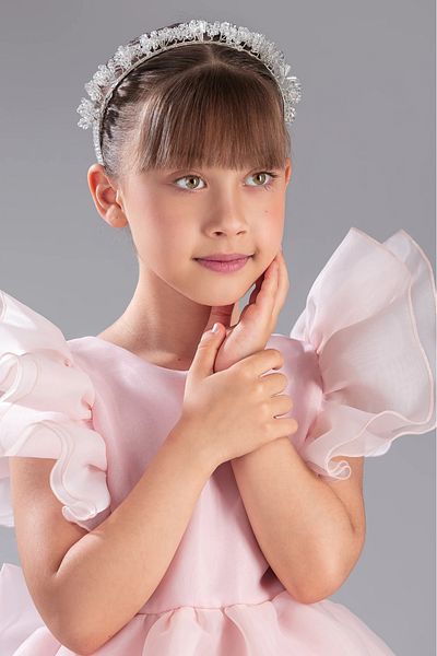 vestitino Κομψό σχέδιο Princess Crowned Tailed Girl Παιδικό βραδινό φόρεμα