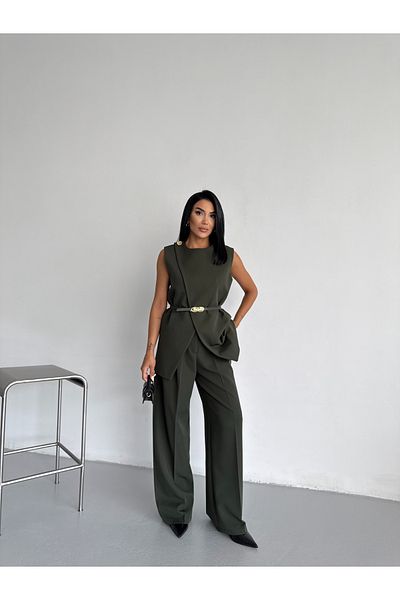 CLB COLLECTION Women's Vest Pantalon Suit