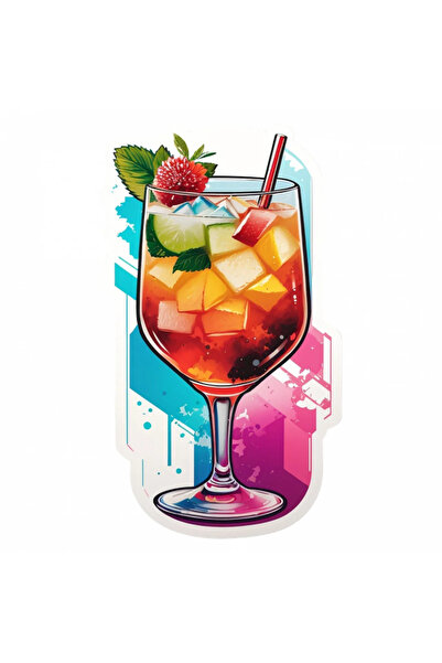 INOVATIX Set de 8 piese, autocolant cocktail cu cizmă, INOVATIX®. 6 cm