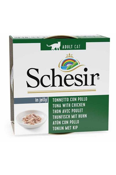 Schesir Schesir Cat Wet Food Tuna With Chicken Fillets 85g can Pack of 12