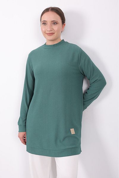 Linvey Gift Comfortable Seasonal Daily Wrinkled Fabric Short Sleeve Sports Tunic