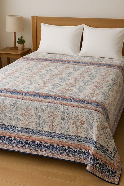 YÜNTEKS Cotton Multi-Purpose Bedspread, Quilted Pique Single