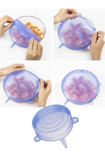 Cumpara24 Silicone Lids Set of 6 Pieces