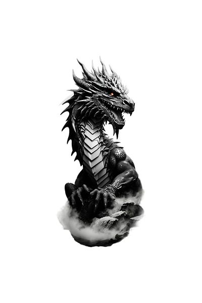INOVATIX Set of 8 pieces, Sticker Dragon, INOVATIX®. 6 cm