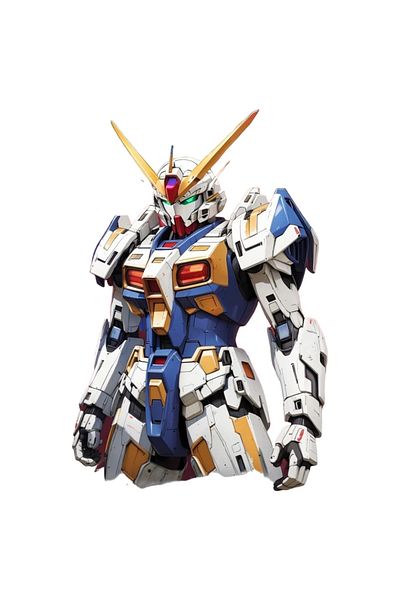 INOVATIX Set de 8 autocolante cu personaje Gundam, INOVATIX®. 6 cm