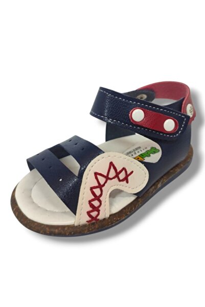 ŞİRİNGENÇ Şirinbebe 1547-20 Ανατομικά Ραμμένα Βρεφικά Σανδάλια για Αγόρια Ναυ...