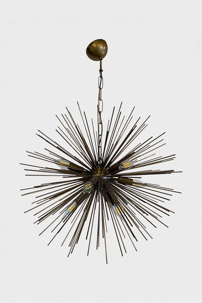 Favori Aydınlatma Modern Antique Finish 9-Light Hedgehog Chandelier
