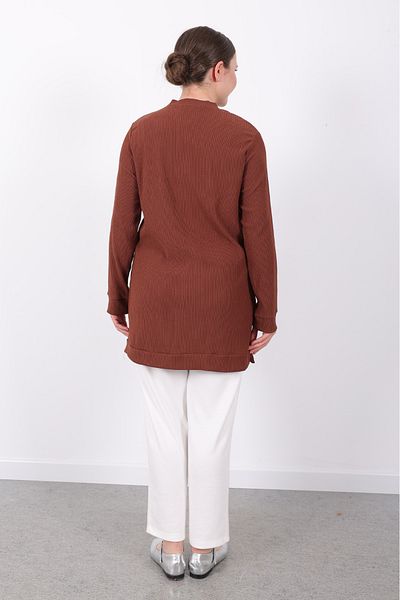 Linvey Comfortable Transitional daily wrinkled fabric short sleeve sport tunic