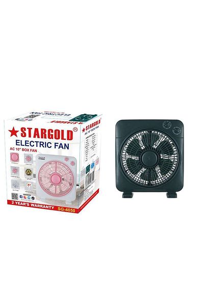 Generic STARGOLD 10-Inch Mini Electric Fan, 45W Power, 3-Speed Settings, 6-Blade Design with 60-Min Timer