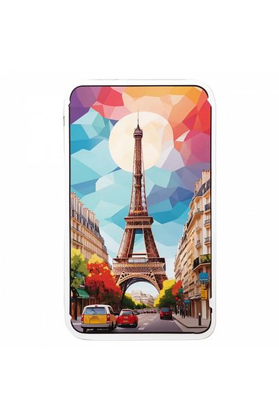 INOVATIX Set de 8 piese, autocolant orașul Paris Turnul Eiffel, INOVATIX®. 6 cm
