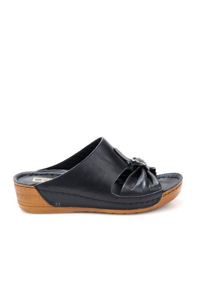 PİSAGOR Pisagor Ps-32730 Orthopedic Women's Genuine Leather Slippers